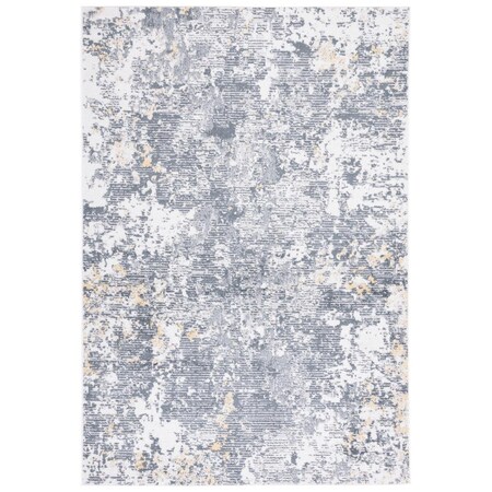 Safavieh 8 x 10 ft. Toscana Rectangle Power Loomed Rug Ivory & Dark Grey TOS674A-8